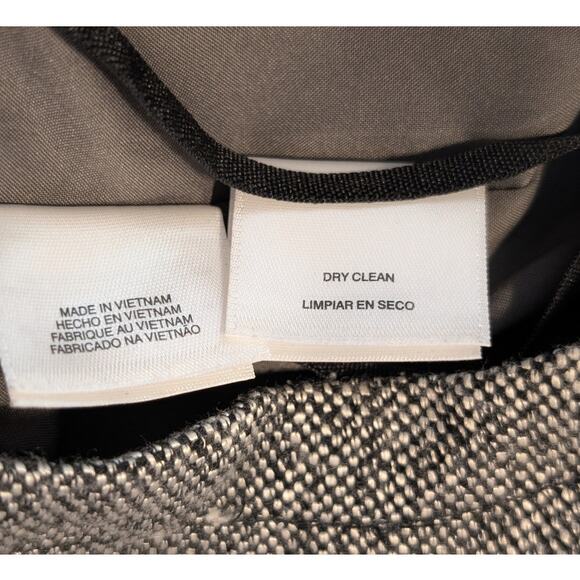 Anne Klein Gray Tweed Sleeveless Faux Wrap Button Side Jumper/Dress Womens Sz 10 - Picture 5 of 12